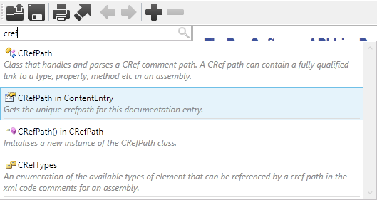 Searching in Live Documenter