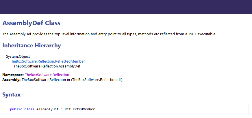 MSDN Lo Band exproted web content example